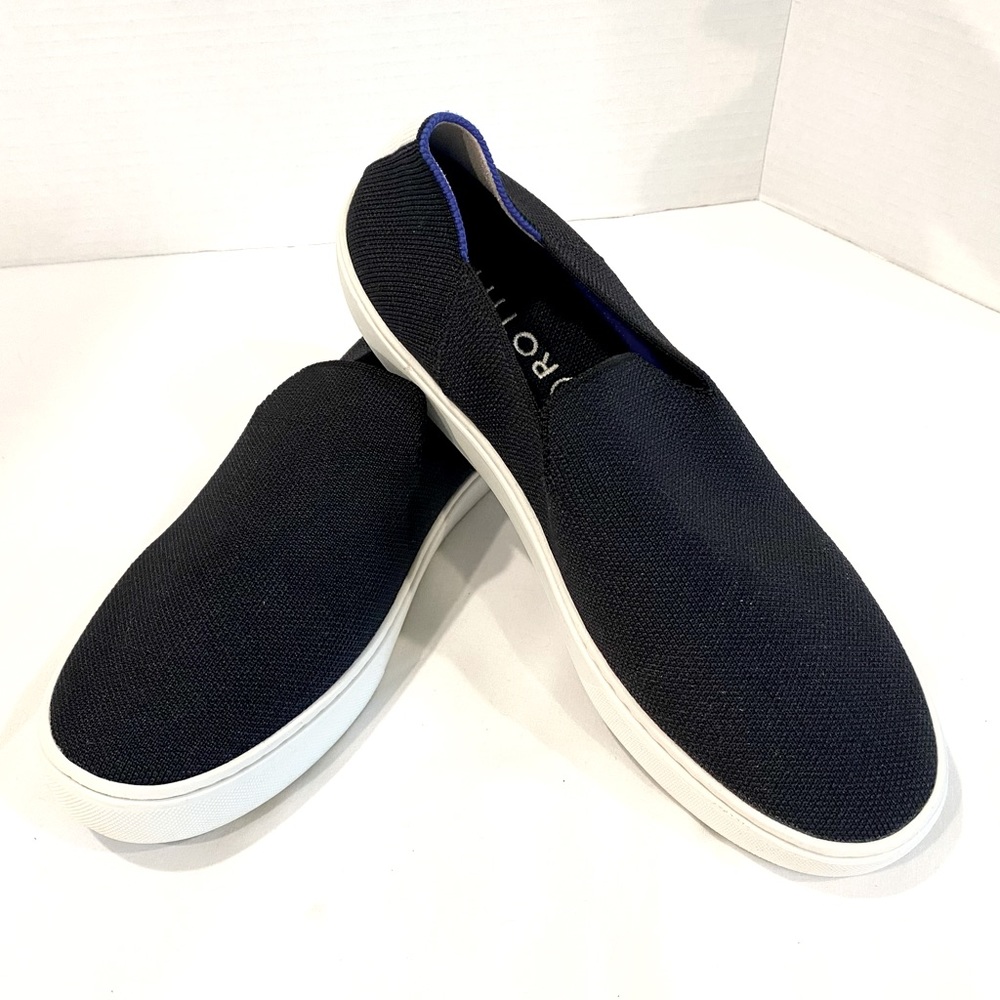 Rothy’s The Original Slip On Sneaker, Black Women’s Size 9.5
